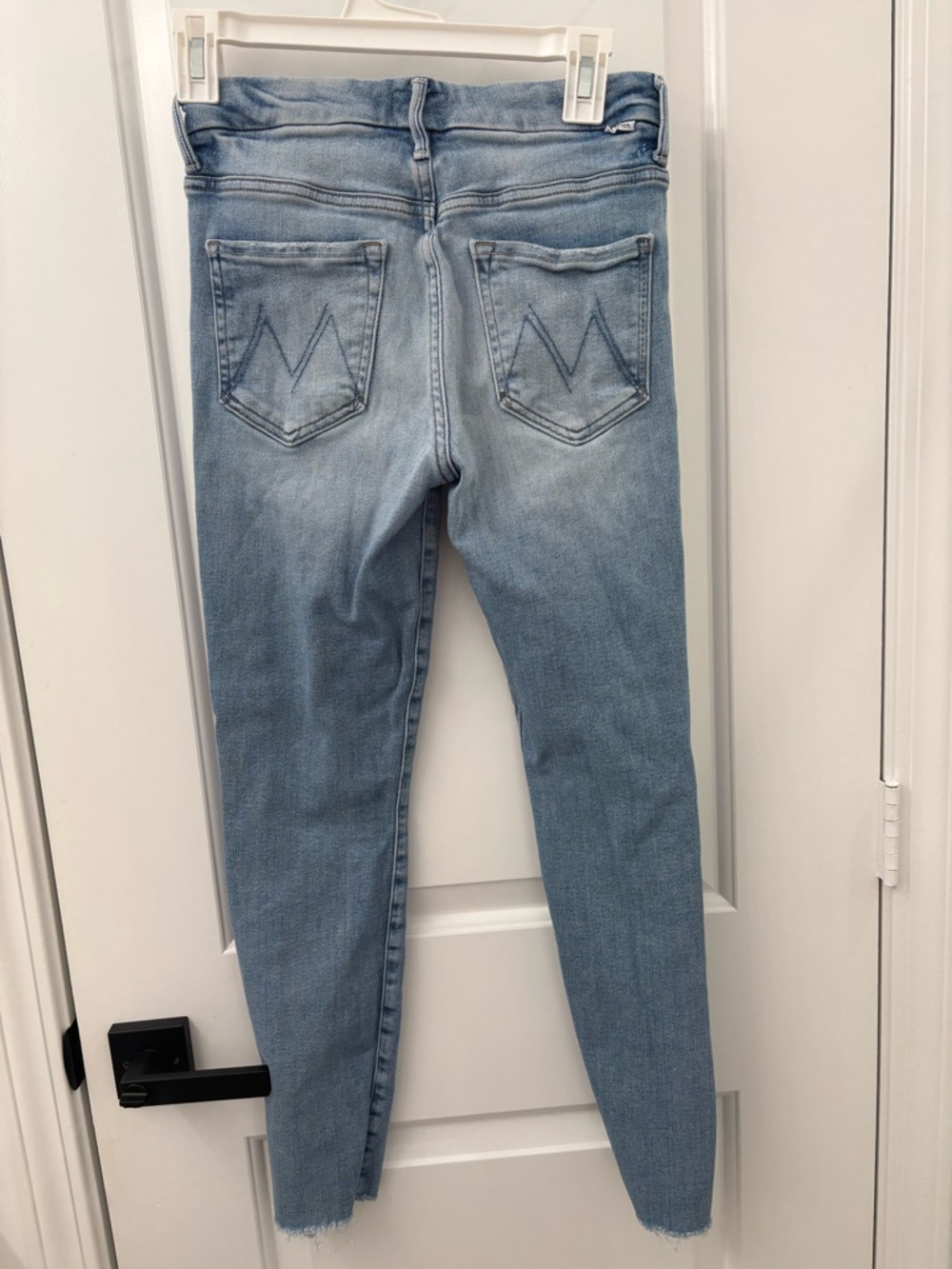 MOTHER High Waisted Looker ankle fray Jean in au revoir - Picture 7 of 11